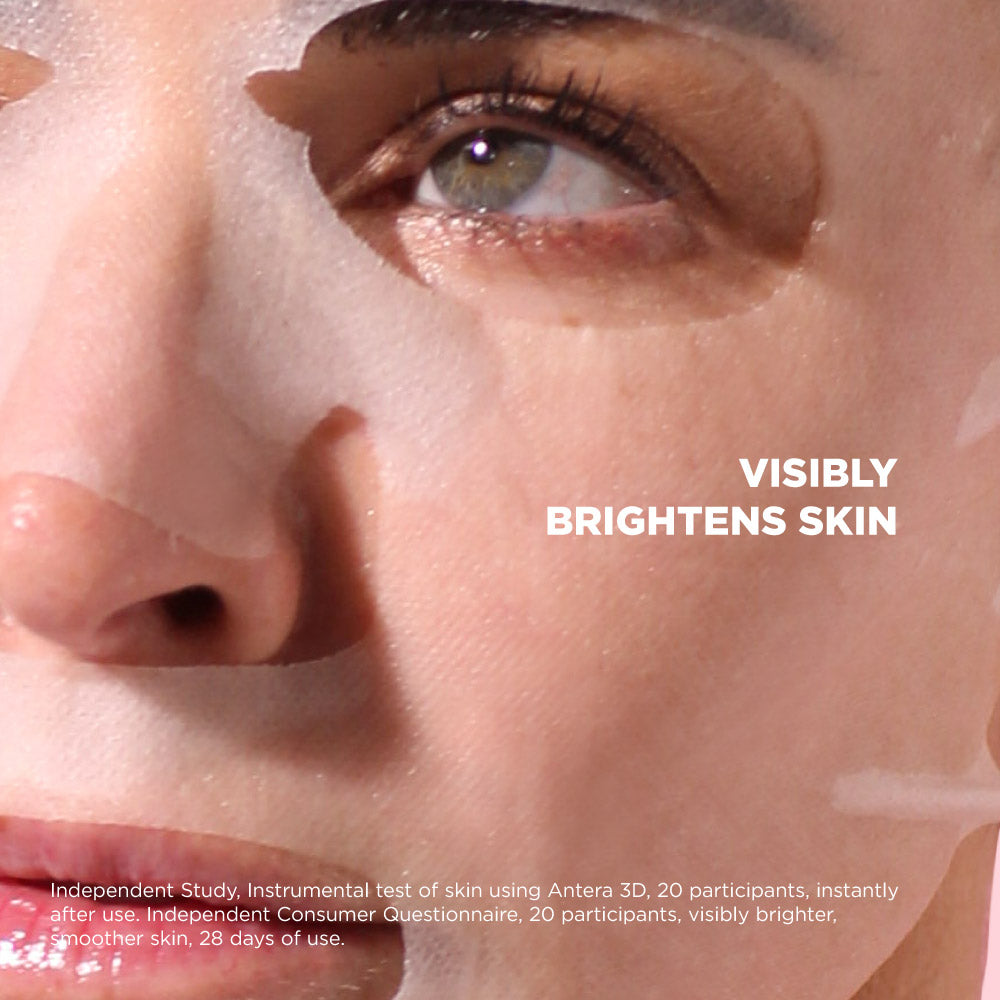 Masque facial éclaircissant à la vitamine C en 2 étapes