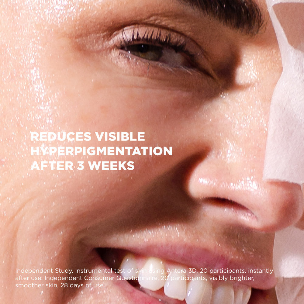 Masque facial éclaircissant à la vitamine C en 2 étapes