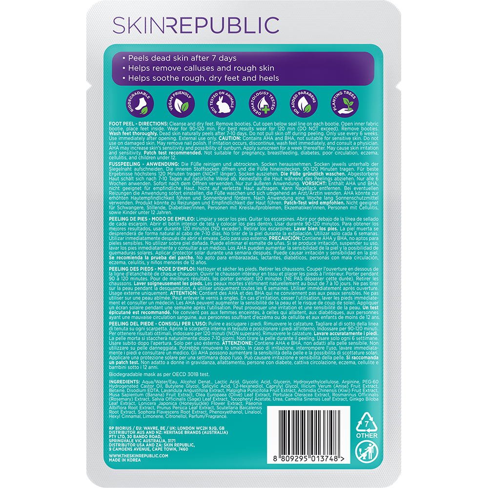 Masque pour les pieds