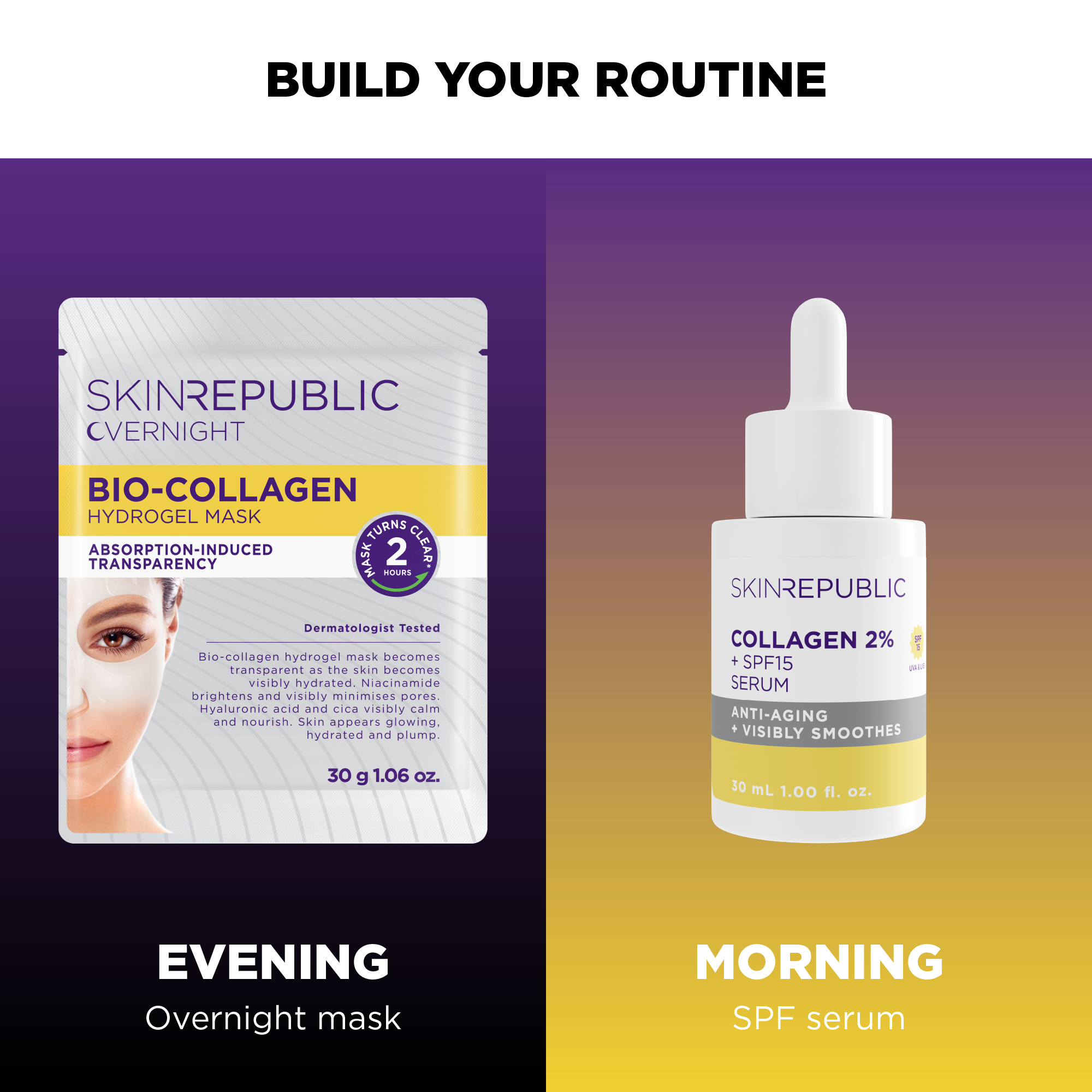 SKIN REPUBLIC Collagen Biocollagen Overnight Hydrogel Maske
