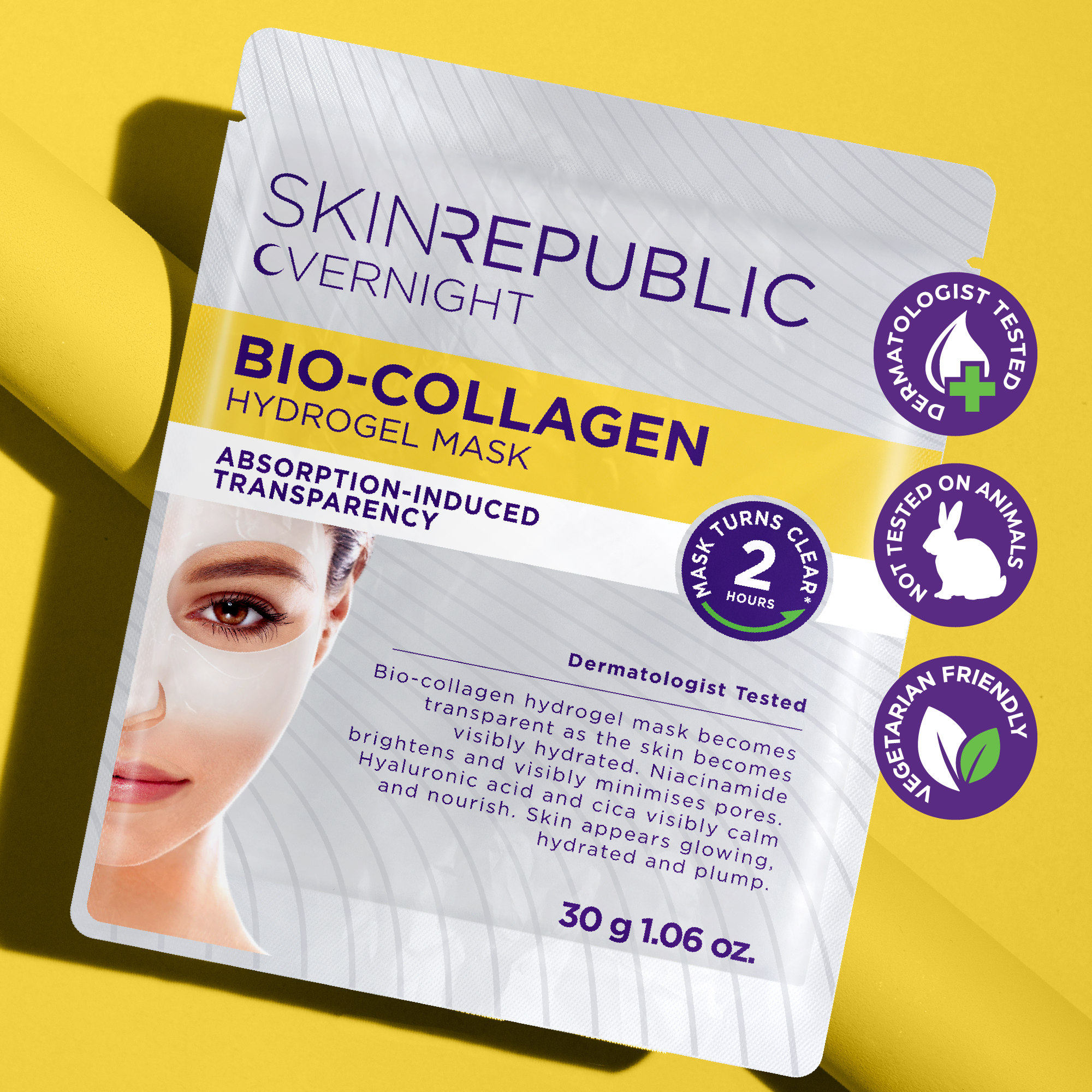 SKIN REPUBLIC Collagen Biocollagen Overnight Hydrogel Maske
