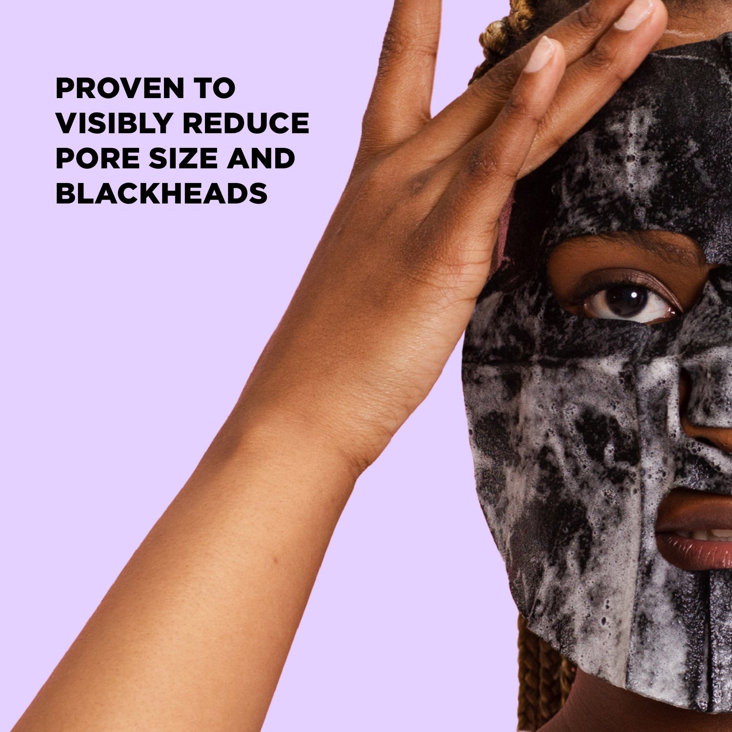 Bubble Purifying und Aktivkohle Maske