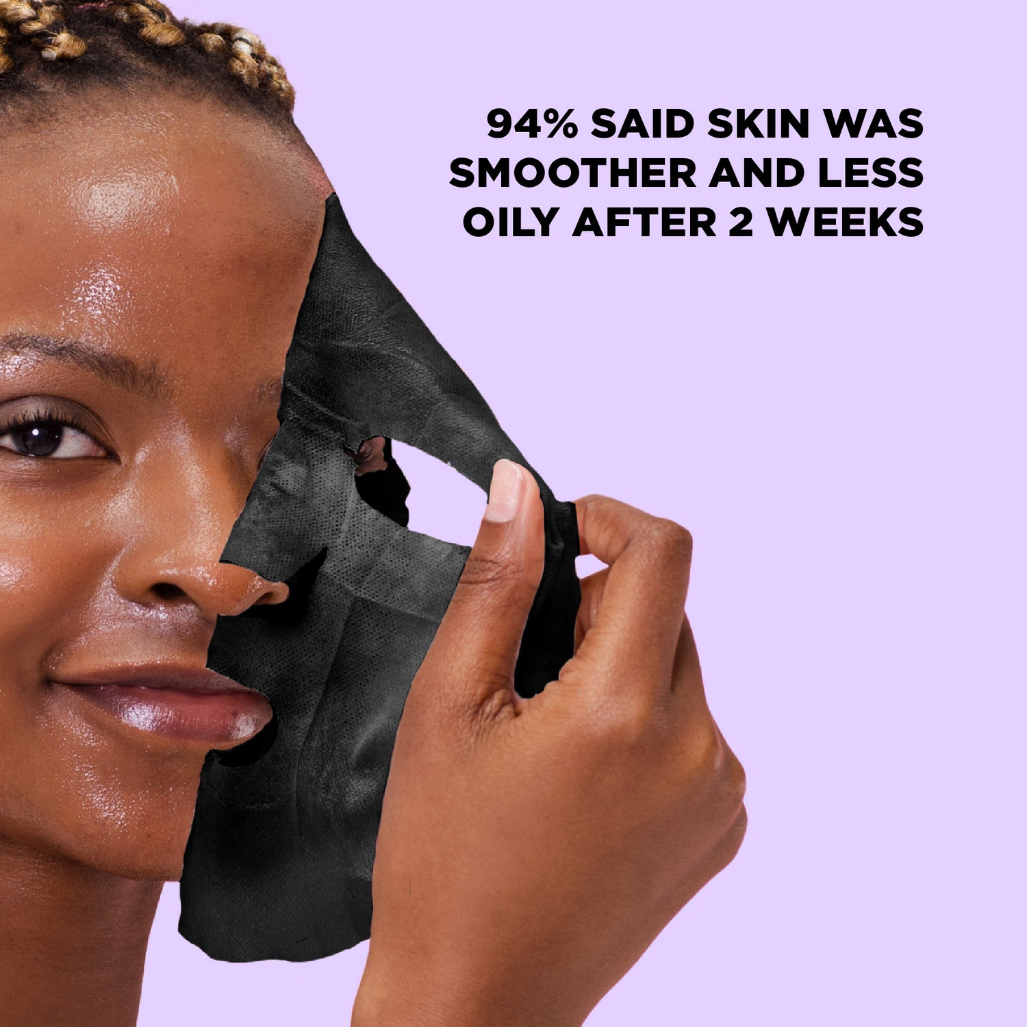 Bubble Purifying und Aktivkohle Maske