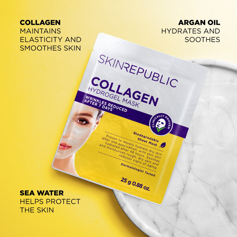 Collagen Hydrogel Gesichts-Tuchmaske