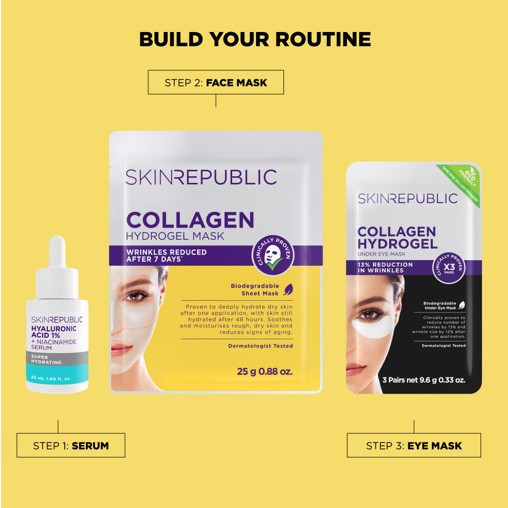 Collagen Hydrogel Gesichts-Tuchmaske
