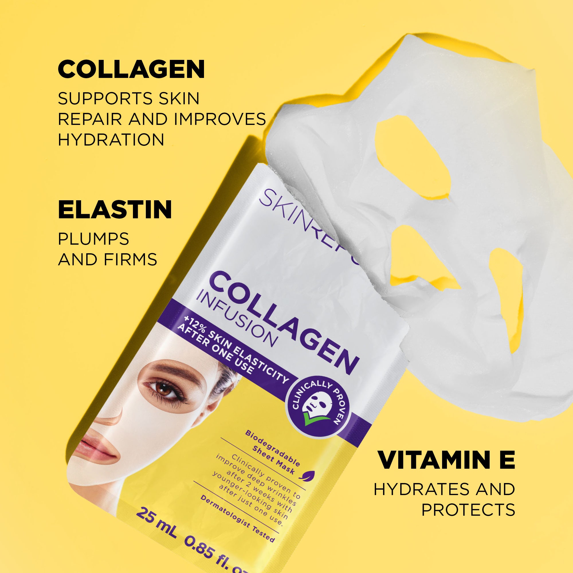 Collagen Infusion Gesichts-Tuchmaske