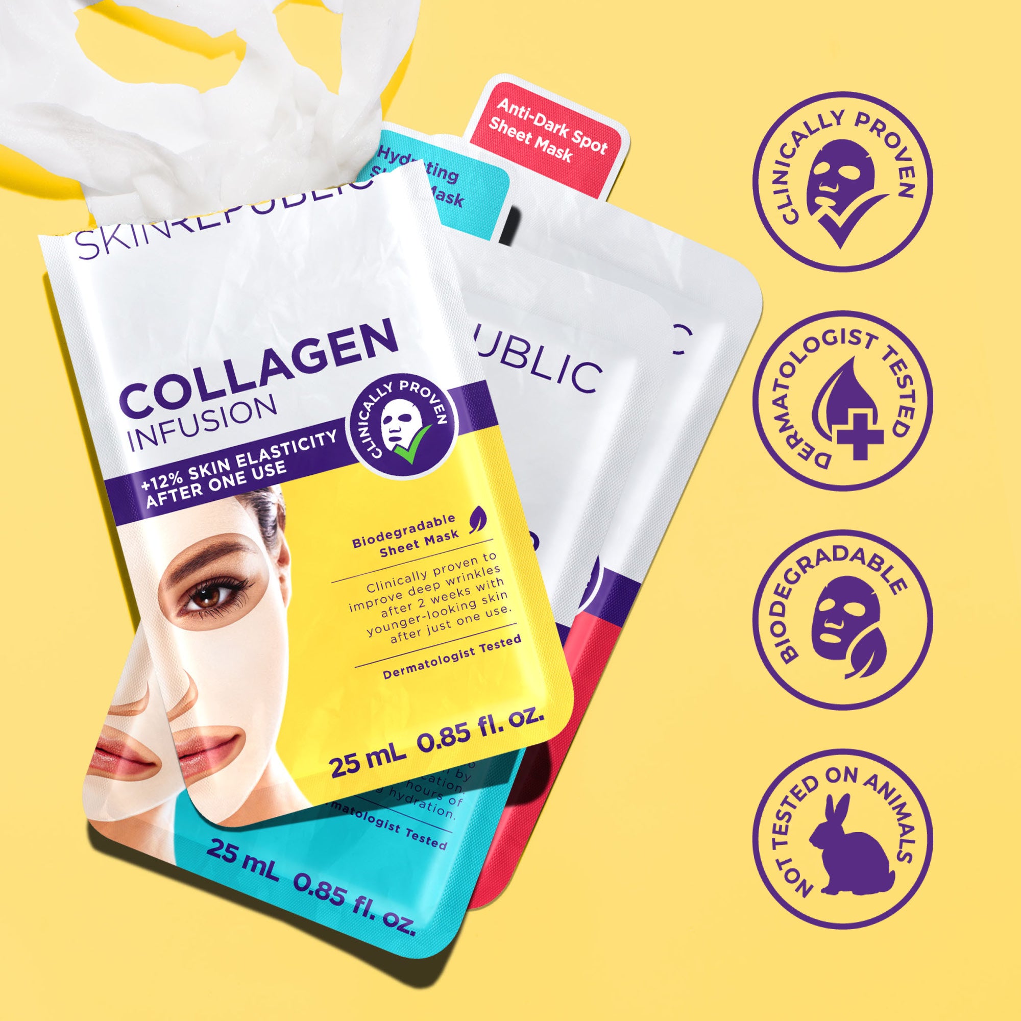 Collagen Infusion Gesichts-Tuchmaske