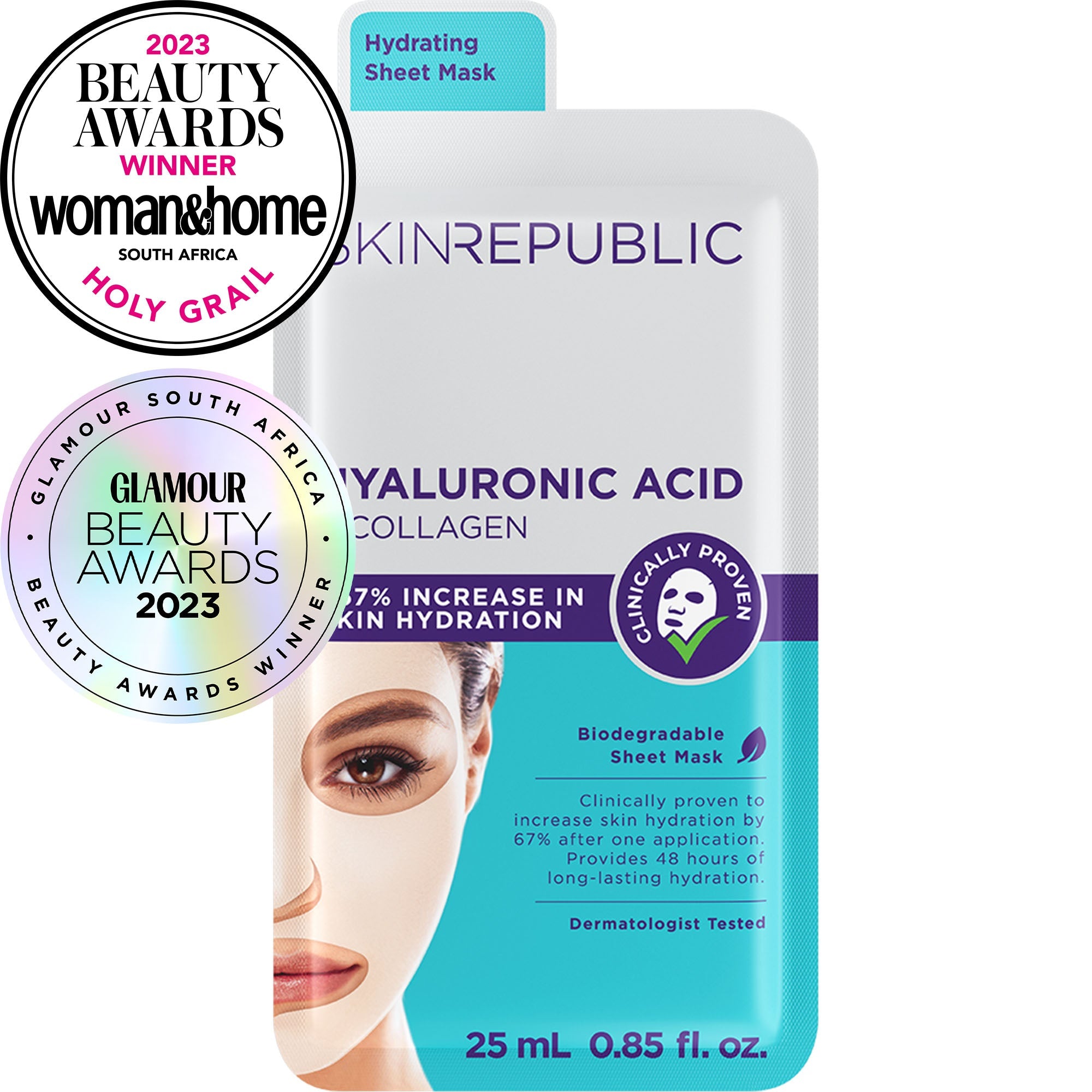 Skin Republic Hyaluronic Acid + Collagen Sheet Mask