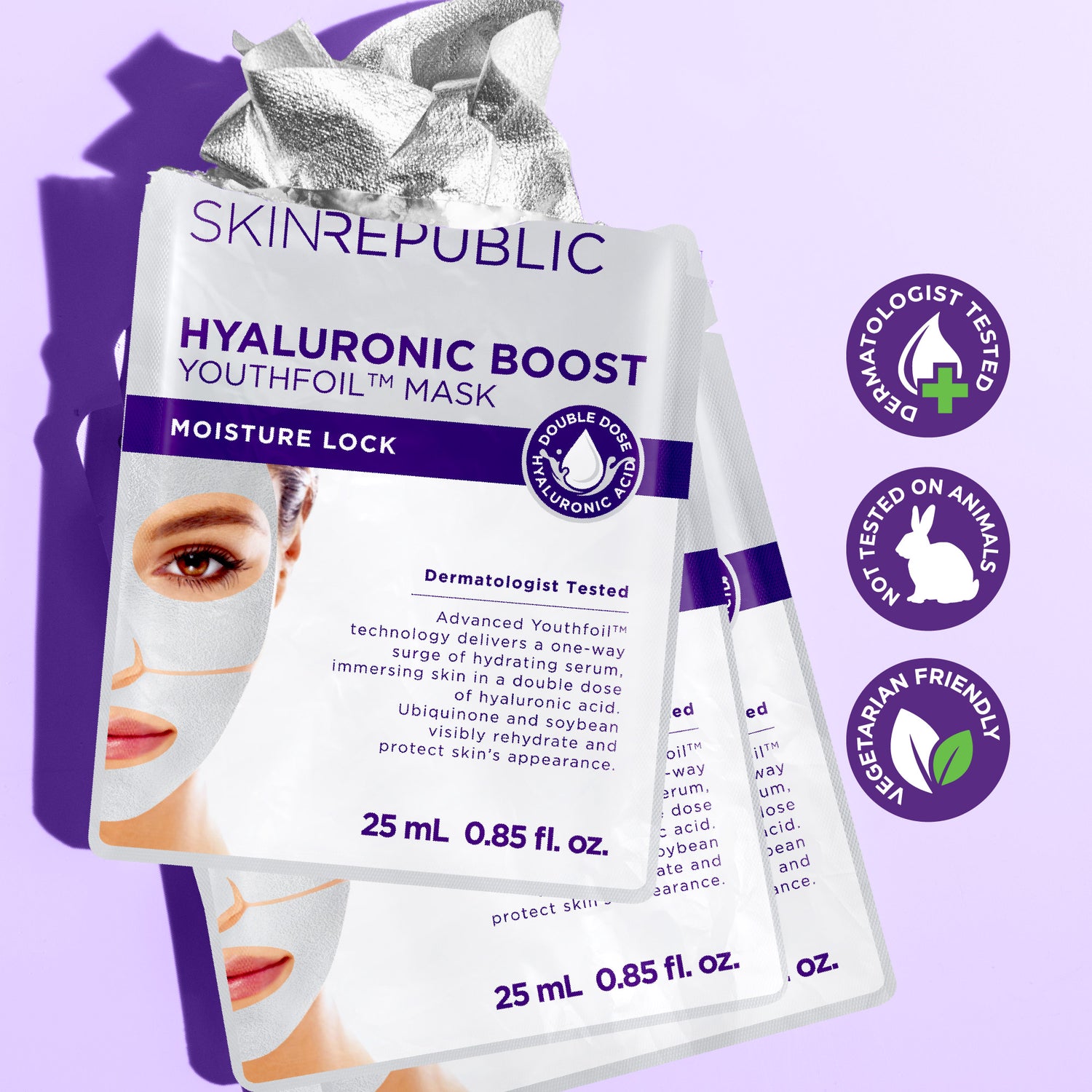 Masque en tissu pour le visage Hyaluronic Boost Youthfoil™