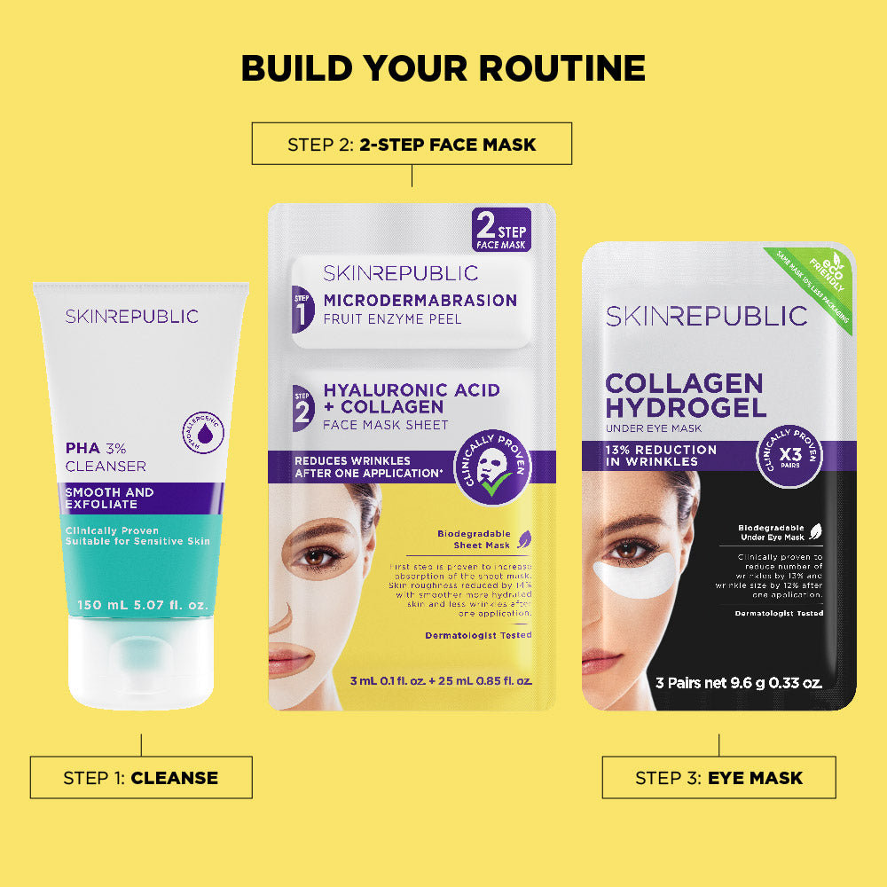 Masque facial en 2 étapes à l&