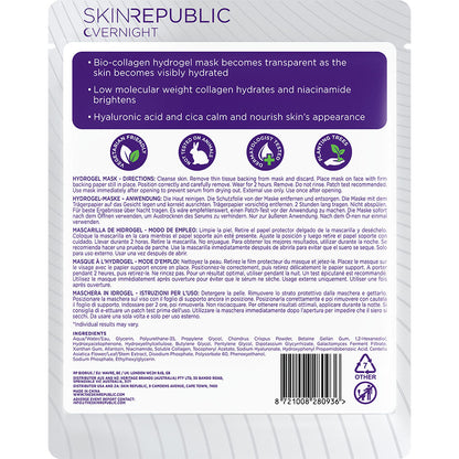 SKIN REPUBLIC Collagen Biocollagen Overnight Hydrogel Maske