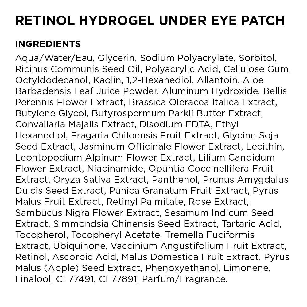 Retinol Hydrogel Eye Patches (3 Pairs)