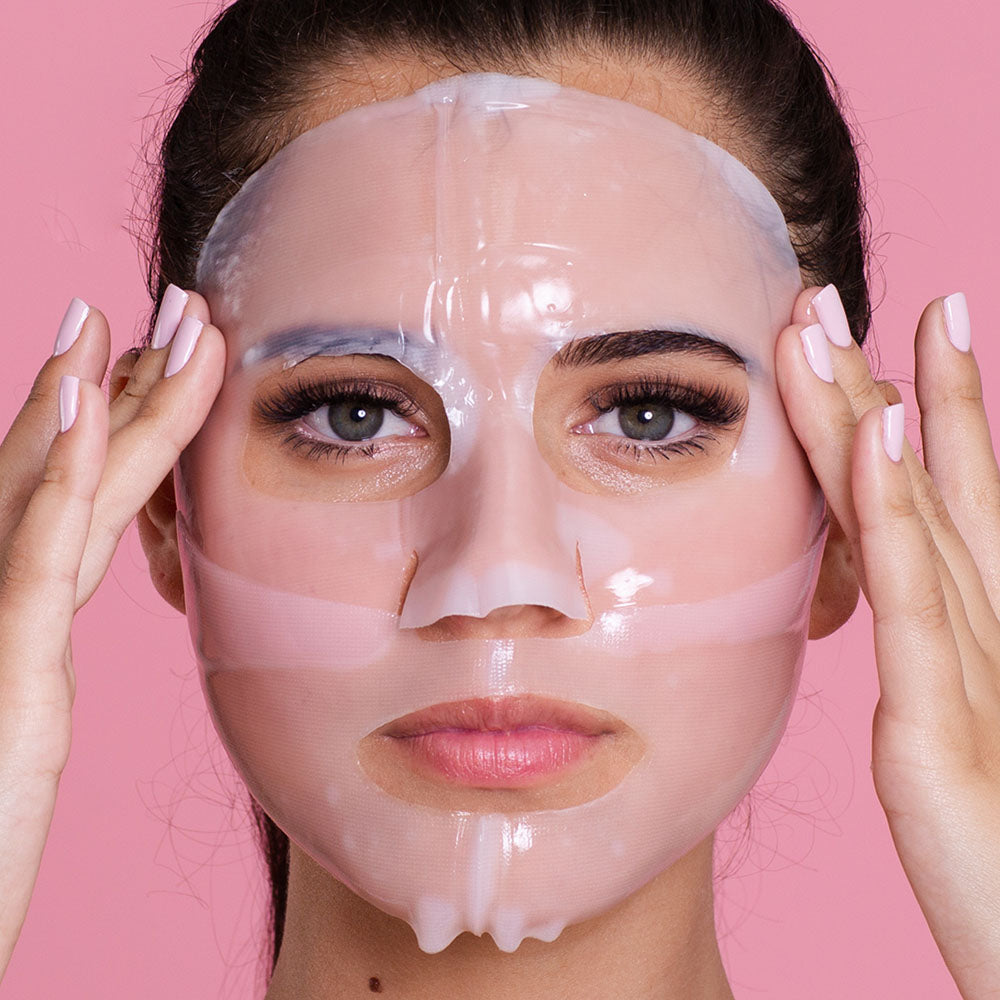 Collagen hydrogel facial sheet mask