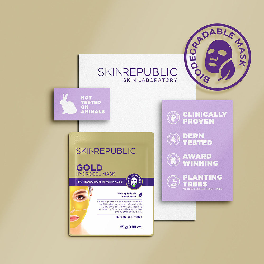 Gold Hydrogel Sheet Mask