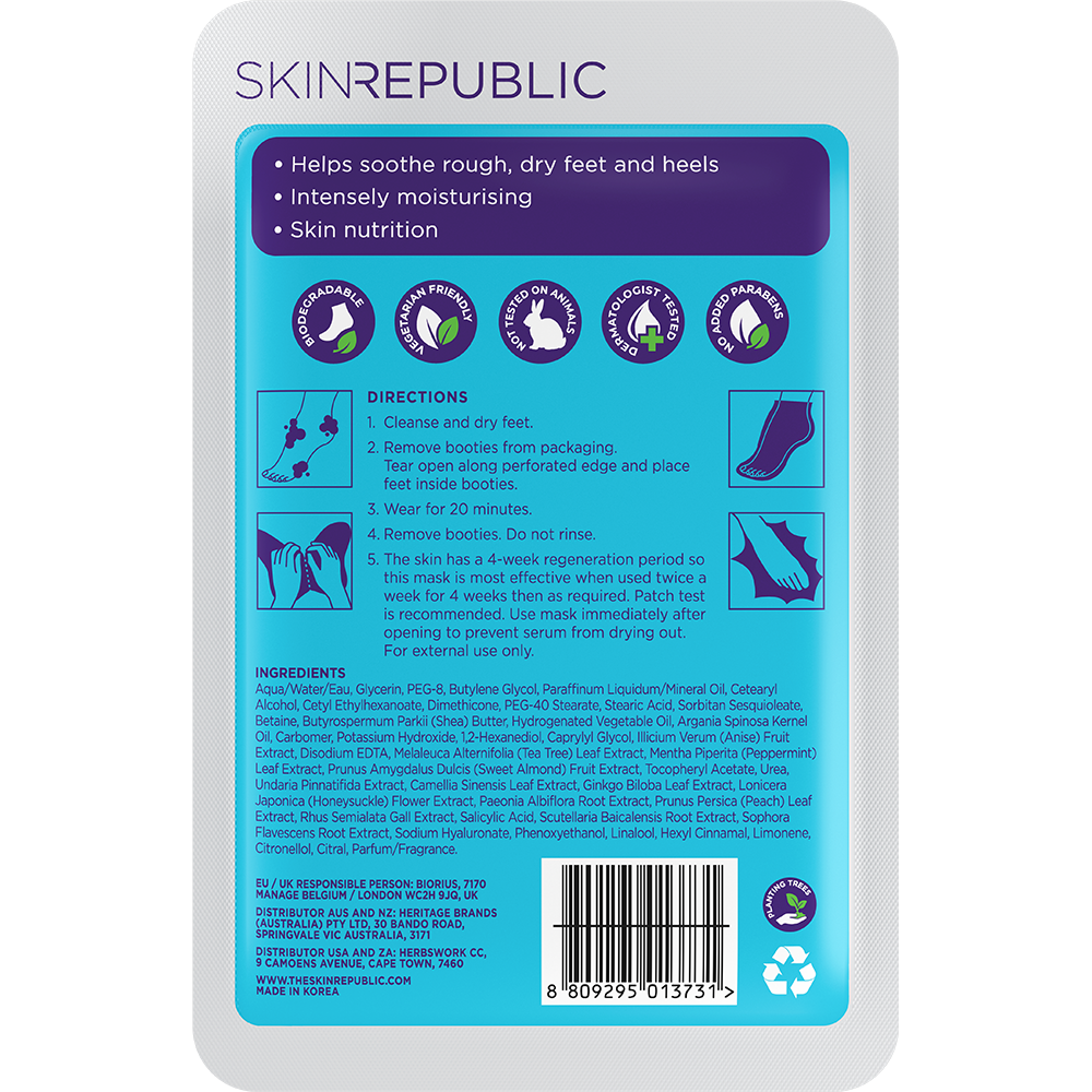 Masque pour les pieds Foot Repair
