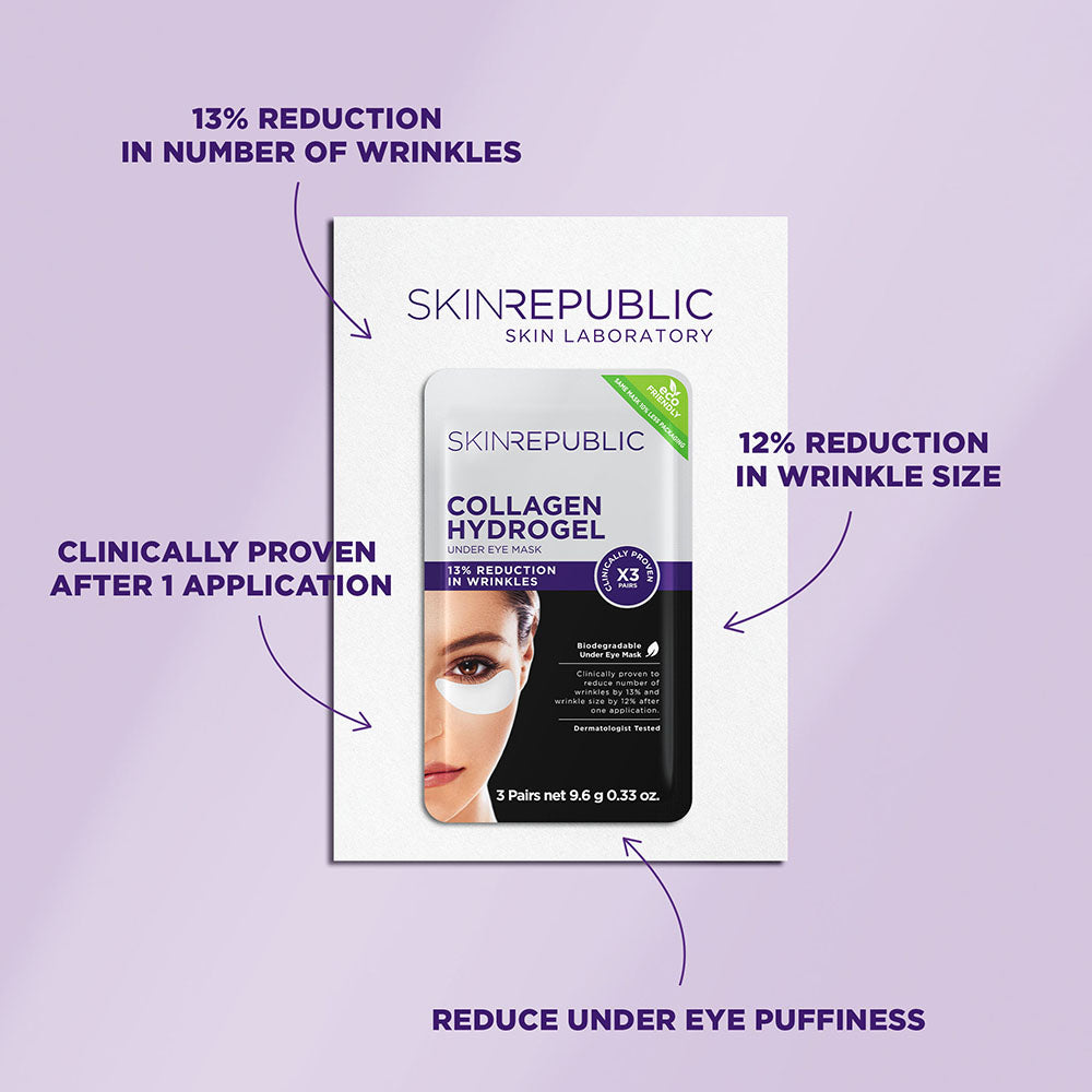 Collagen Hydrogel Eye Pads (3 Pairs) Eye Mask