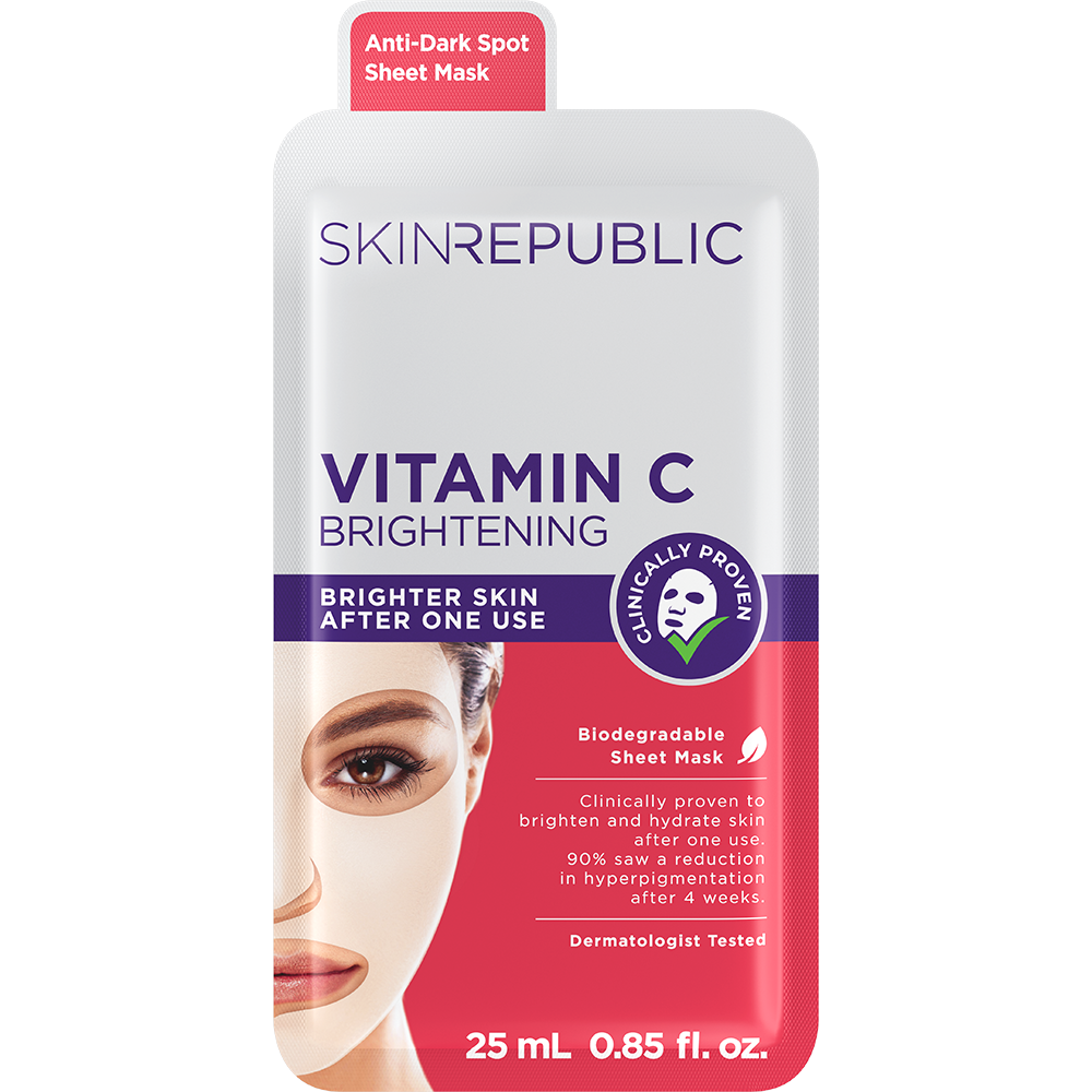 Masque visage éclaircissant à la vitamine C