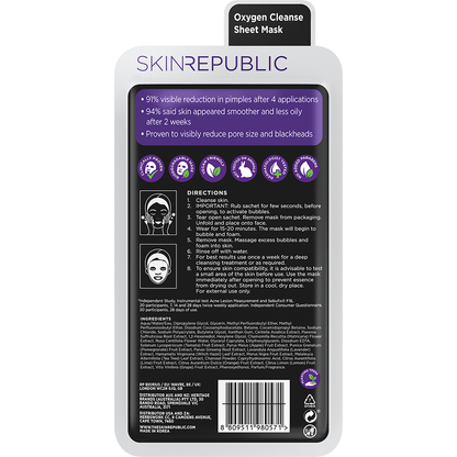 Bubble Purifying und Aktivkohle Maske