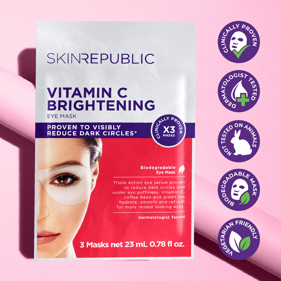 Brightening eye mask (3 pairs)