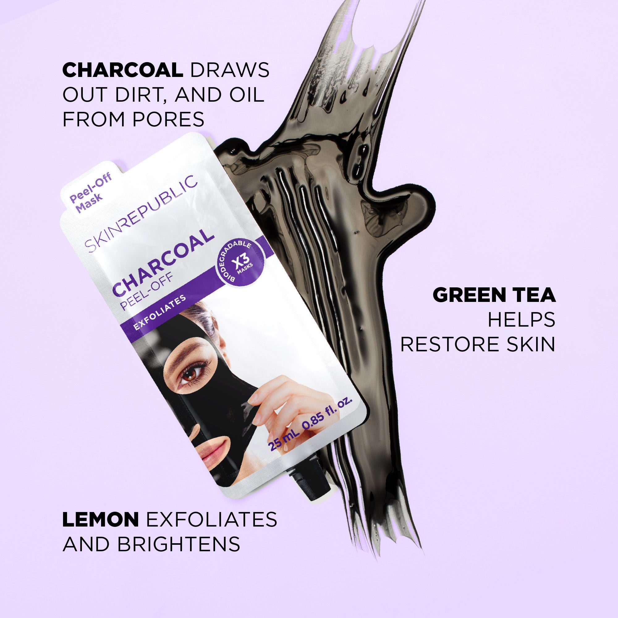 Charcoal Peel-Off Gesichtsmaske
