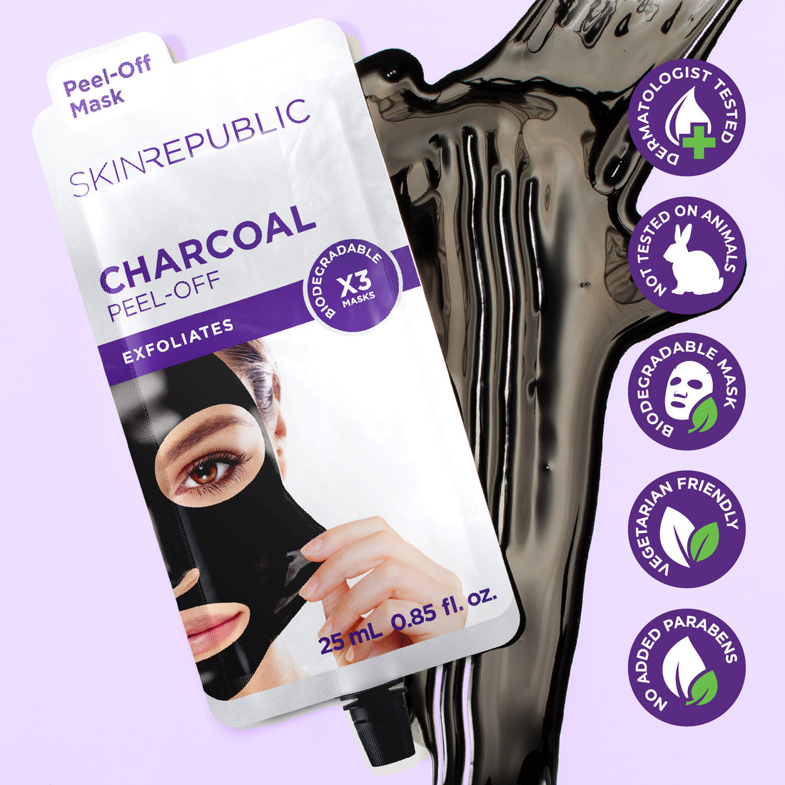 Charcoal Peel-Off Gesichtsmaske