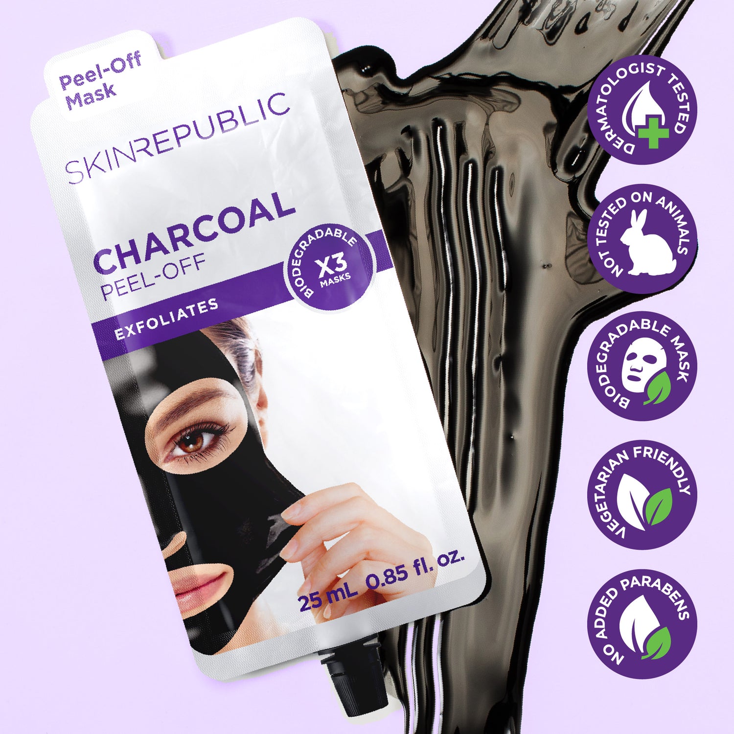 Charcoal Peel-Off Gesichtsmaske