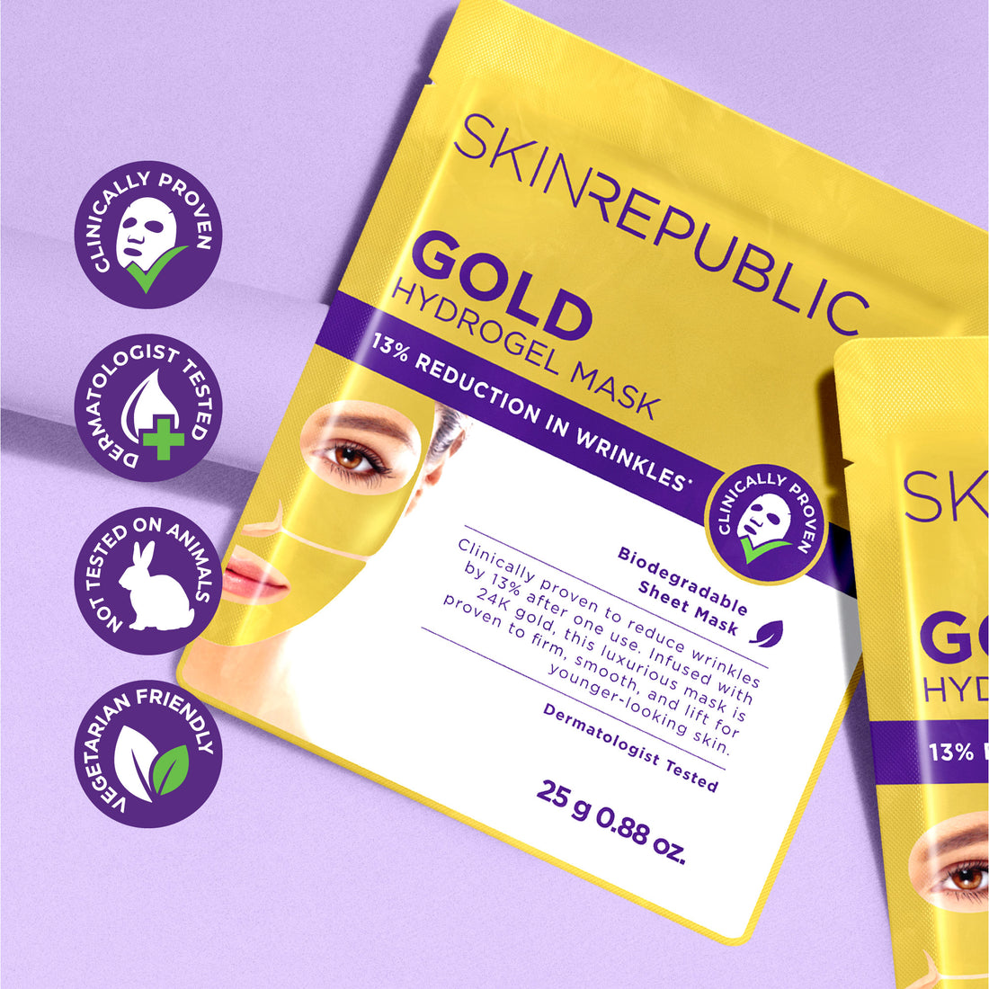 Gold Hydrogel Sheet Mask