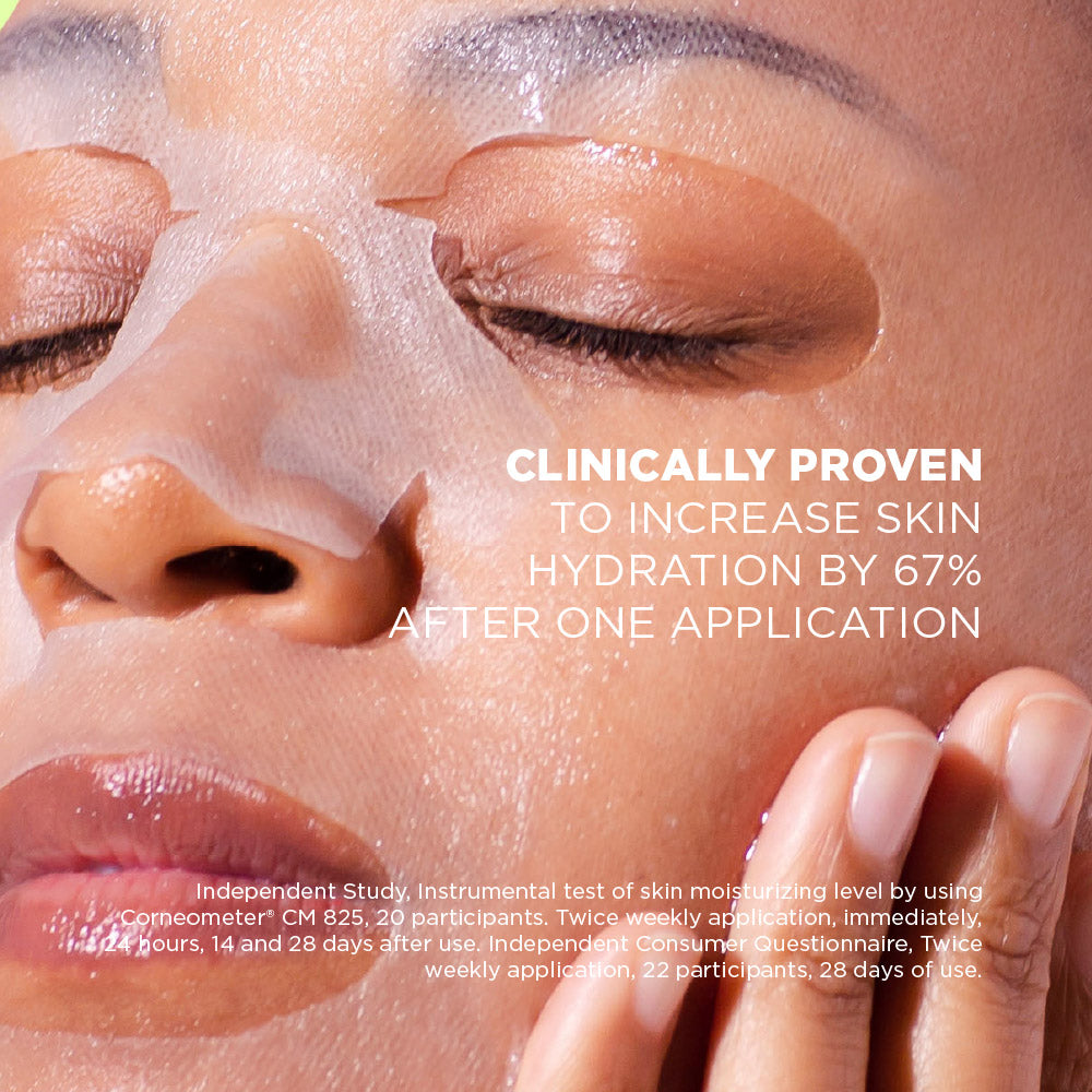 Hyaluronic Acid + Collagen Gesichts-Tuchmaske mit Hyaluronsäure