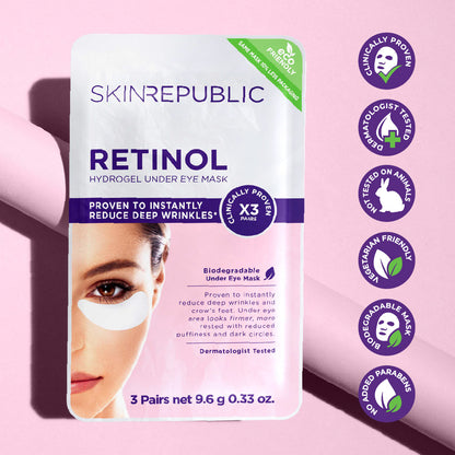 Patchs pour les yeux au rétinol hydrogel (3 paires)
