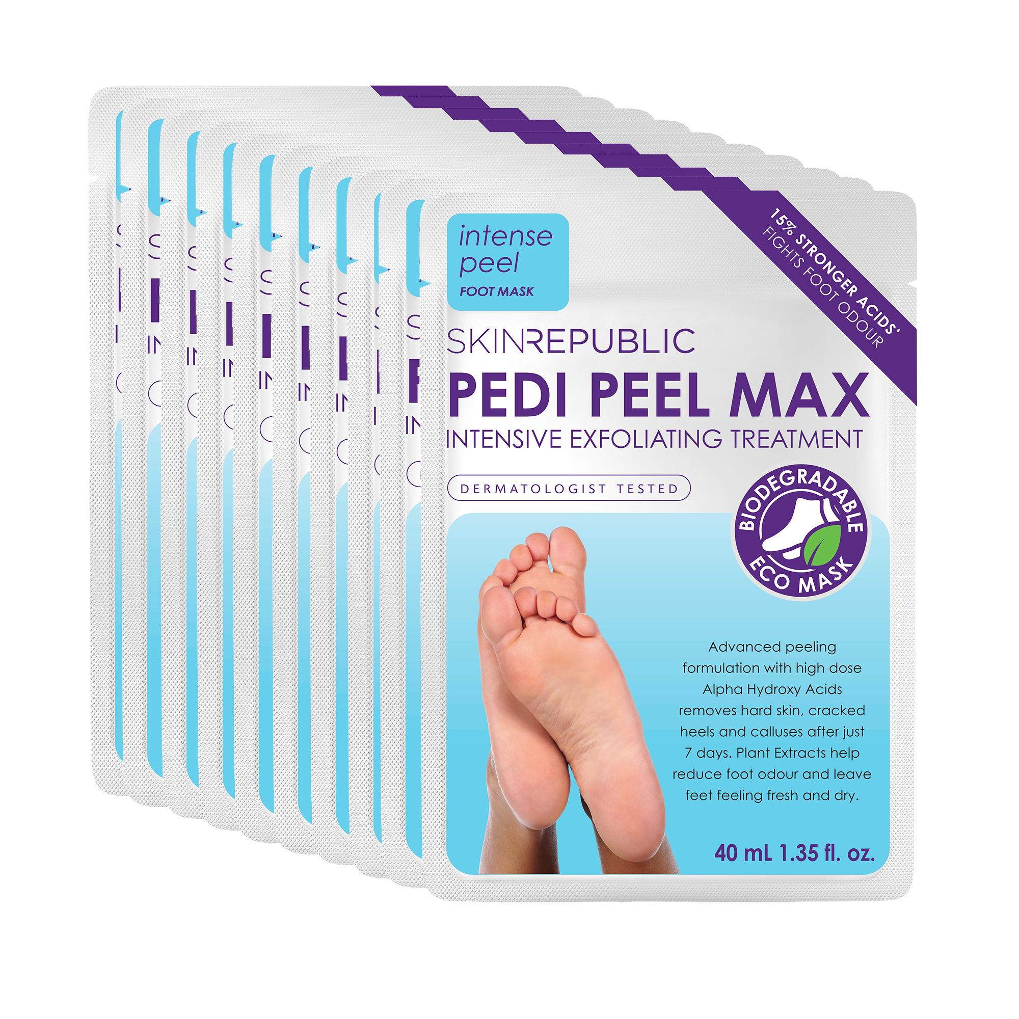 10er Pack - Pedi Peel Max Fussmaske