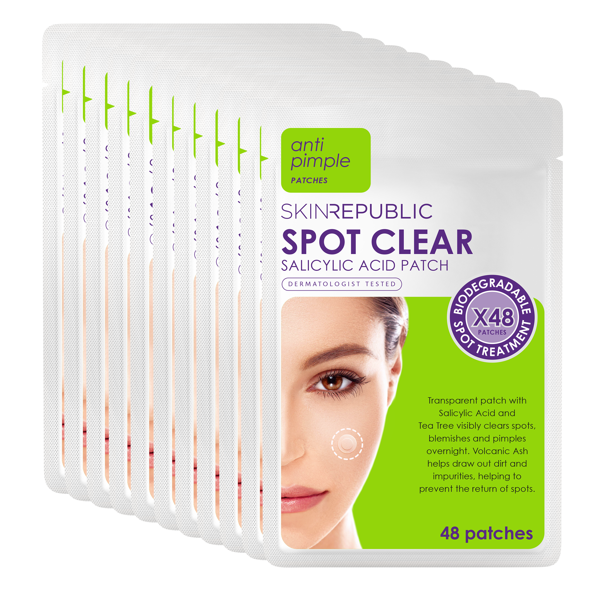 Pack of 10 - Spot Clear Pimple Patch with Salicylic Acid (48 Patches)