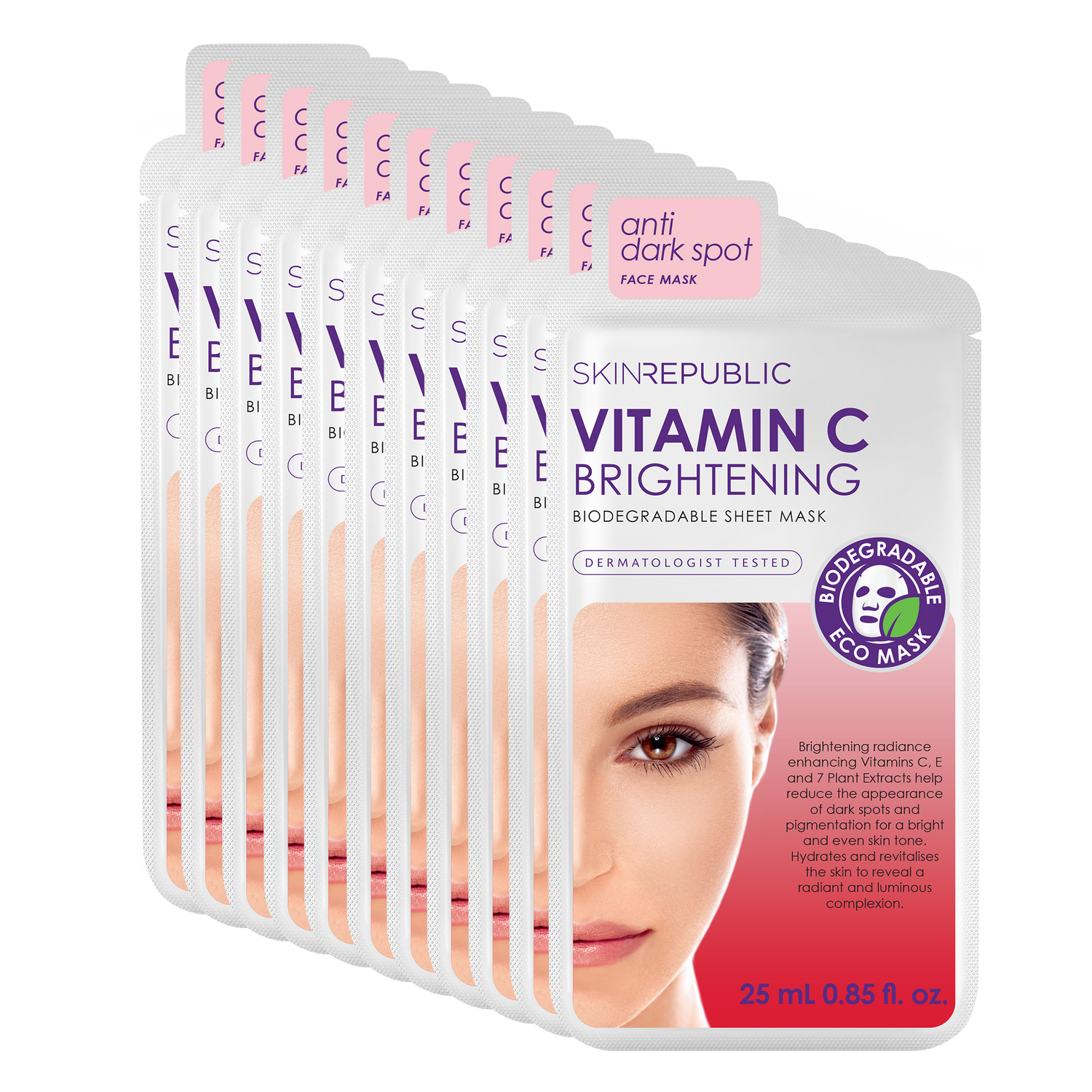 10er Pack - Vitamin C Brightening Sheetmask
