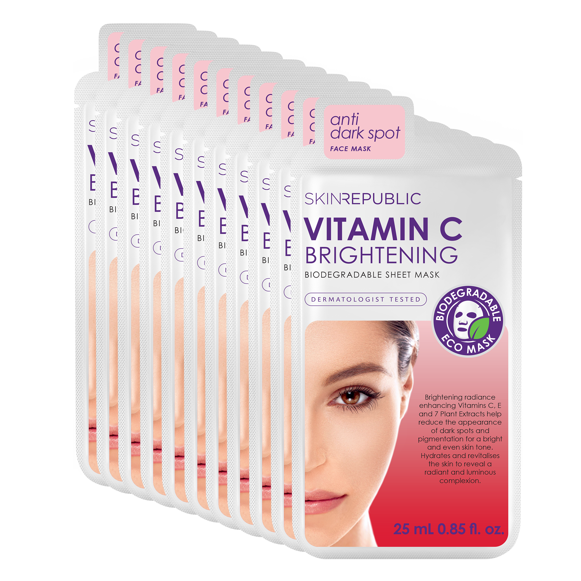 10er Pack - Vitamin C Brightening Sheetmask