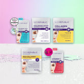 Set «Glass Skin» de SKIN REPUBLIC con ácido hialurónico, colágeno, vitamina C y mascarilla nocturna